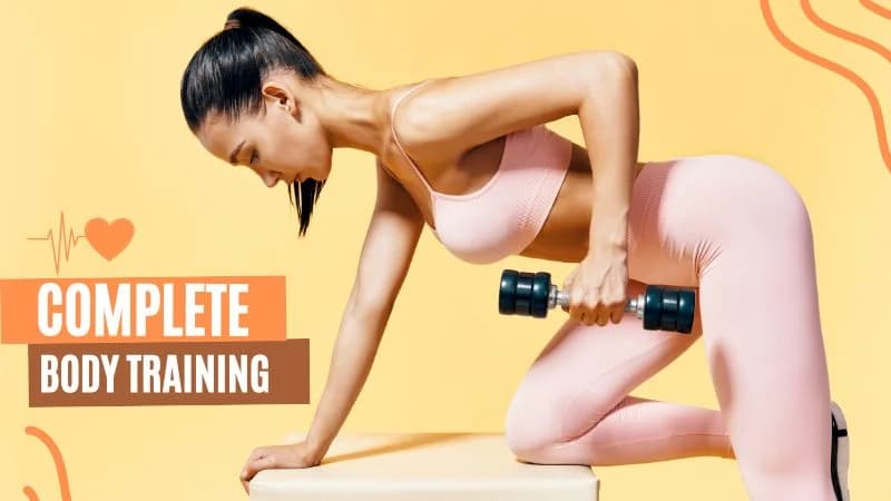 Complete Body Training session with dumbbells
